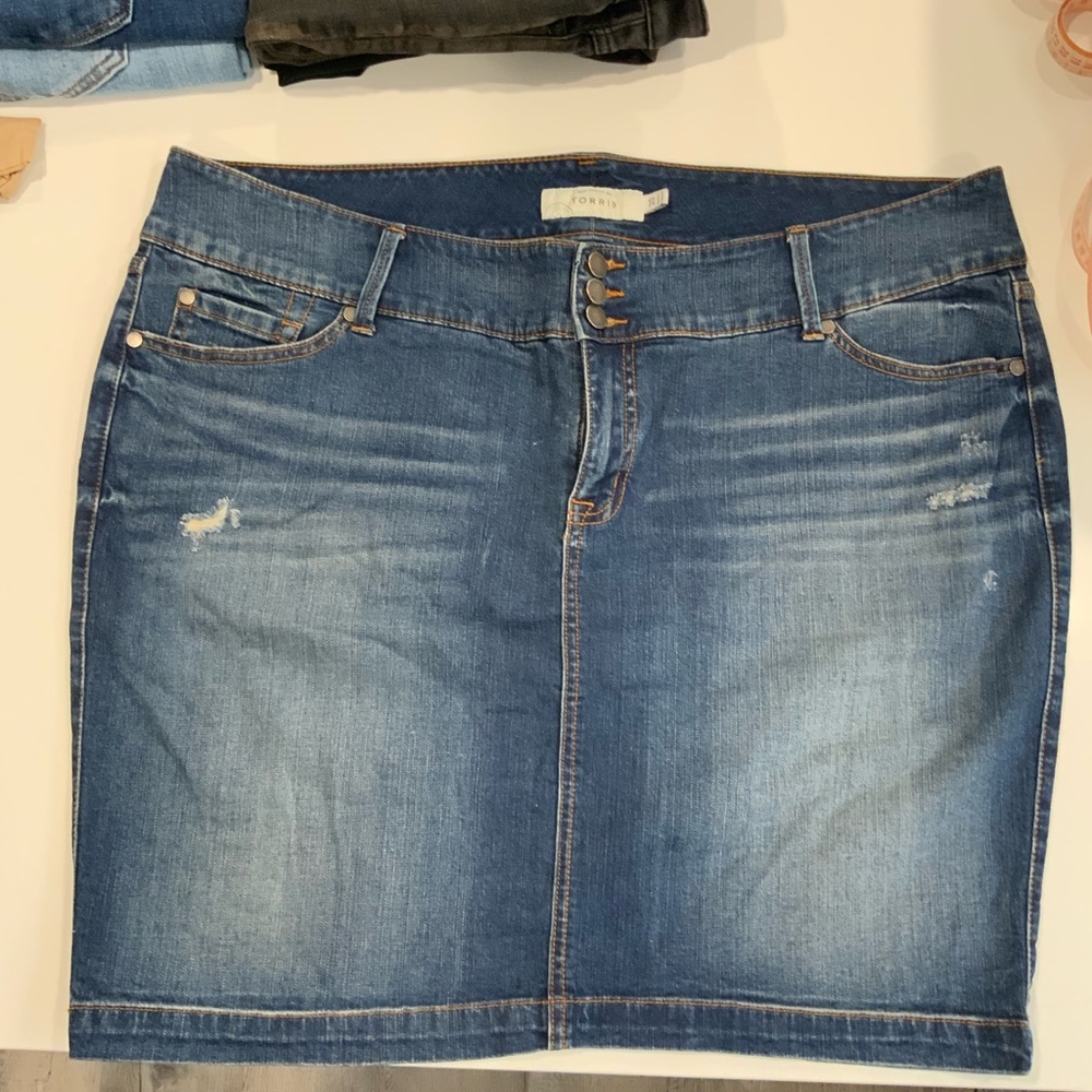TORRID Denim Blue Skirt